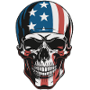 USA Totenkopf - Patriot Skull Design