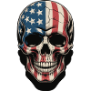 USA Totenkopf - Patriot Skull Design