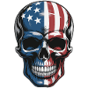 USA Totenkopf - Patriot Skull Design
