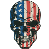 USA Totenkopf - Patriot Skull Design