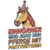 Party horse with hat