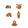 sloth yoga poses meditation 