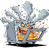 Fiery Kitchen Oven Monster