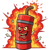 Popping Dynamite Cartoon