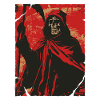 Red Shadow Grim Reaper Skull Skeleton
