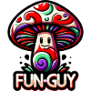 Psychedelischer Pilz Fun Guy