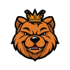 Chow Chow Hund Krone
