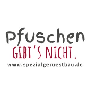 „Pfuschen gibt’s nicht.“ dunkelgrau