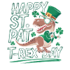 St Patrick's T-Rex Hat