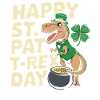 Dino Leprechaun St Patrick Day