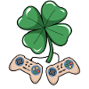 Lucky Clover Retro Gaming Design