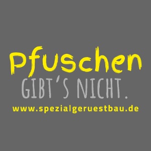 „Pfuschen gibt’s nicht.“ gelb