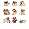 Funny Pug Wine Dog Wine Lover
