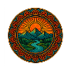 Sunrise Mountain Mandala t-shirt
