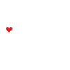 Baseball Batter Silhouette Heart