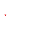 Tennis Silhouette Heart in Racket Motif