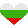 Bulgarian heart-shaped flag