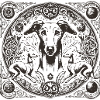 Greyhound Mandala Ornament
