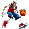 Skeleton Basketball / Skull