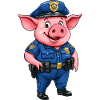 Pigs Police / Policewoman Pig