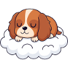 Dream of Puppy on Cloud