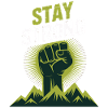 Stay Strong - Power Faust Mountains Design