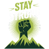 Stay Strong - Power Faust Mountains Design