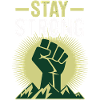 Stay Strong - Power Faust Mountains Design