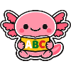ABC axolotl with wings