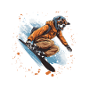 Greyhound Dog Snowboard