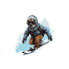 French Bulldog Dog Snowboard