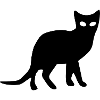 Cat Black Silhouette Gift Cat Lover