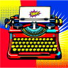 Macchina da scrivere Pop Art Bang