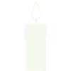 Light silhouette candle in lantern