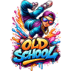 Old School Breakdance Graffiti