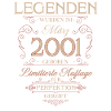 25-års fødselsdagsgave marts 2001 Vintage Retro