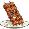 Grilled skewer hero