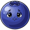Kawaii Blueberry Face