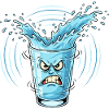 Angry Water Glass Splash