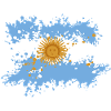 Éclaboussure du drapeau argentin