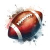 Éclaboussure de football aquarelle
