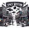 Space Western City Scene