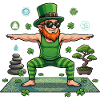  St Patricks Day Yoga Leprechaun Namaste