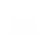 Peeping cat with whiskers