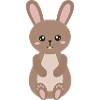Charming Bunny Plush Illustration
