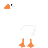 Goose Cartoon Orange Beak
