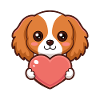 Cute Heart Puppy