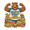 Permanent mass phase: Bear with pizza