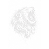 Roaring Lion – Monochrome Vector Art
