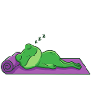 Yoga Frog Favorite Pose Sleeping